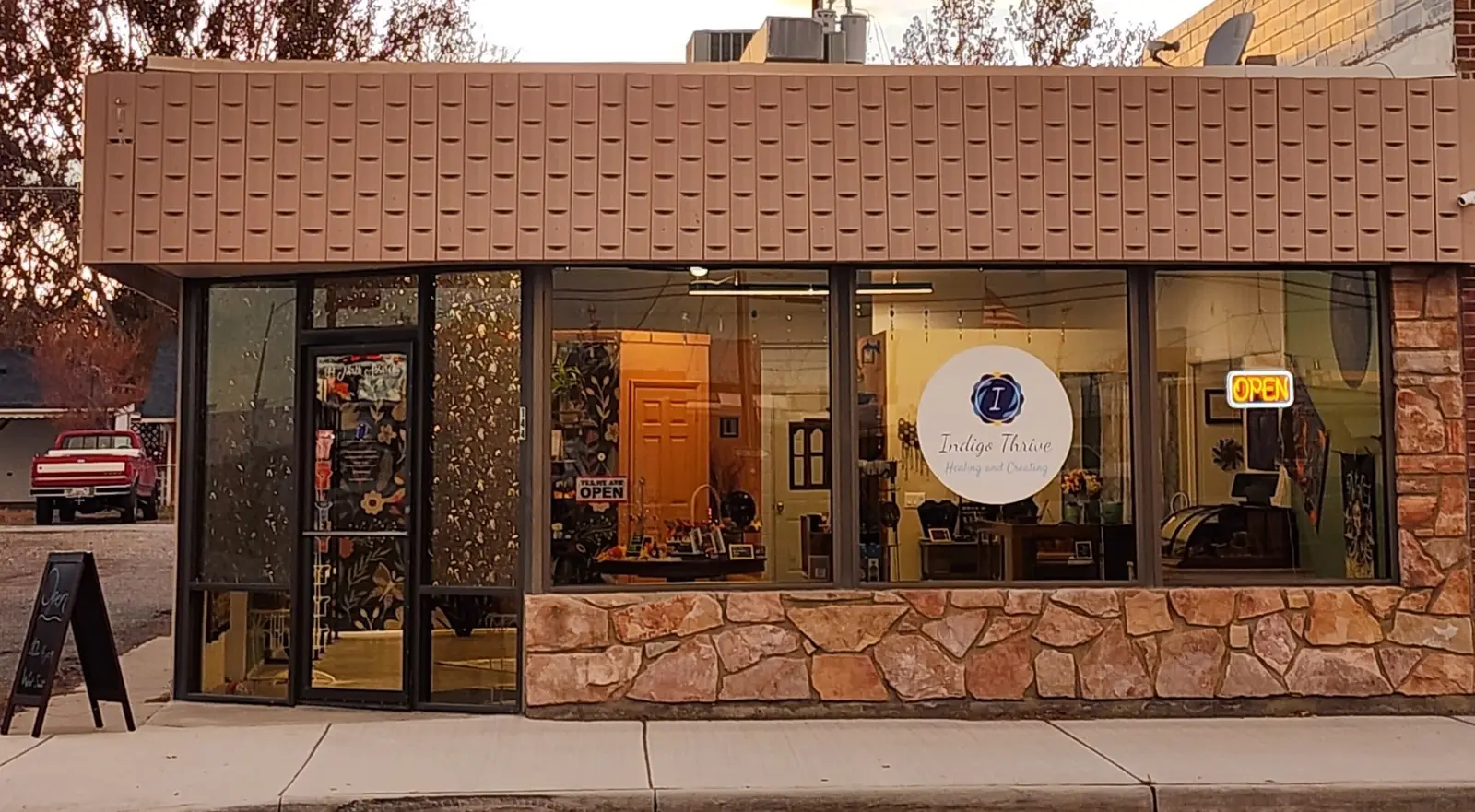 The Indigo Thrive storefront at 144 N. Absaroka in Powell, Wyoming